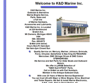 Tablet Screenshot of kanddmarine.com